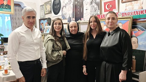 Leyla və Arzu Əliyevalar Polad Həşimovun evində - FOTO