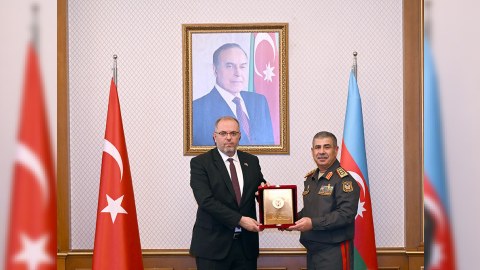 Zakir Həsənov türkiyəli rektoru qəbul edib - FOTO