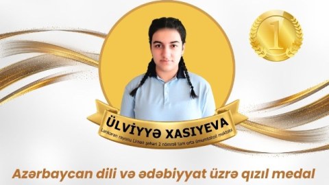 Bu məktəbin şagirdi ikiqat qızıl medalçı oldu