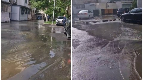 Yasamalda içməli su xəttində QƏZA