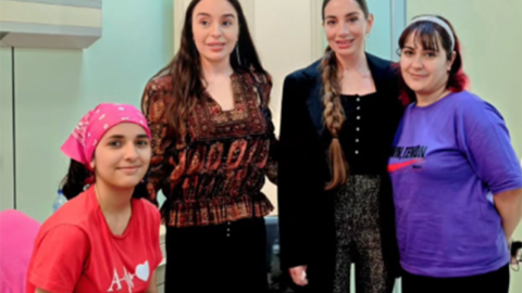 Leyla və Arzu Əliyevalar Onkologiya Mərkəzində - FOTOLAR