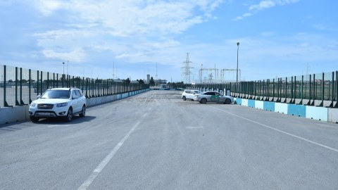 Bakı Olimpiya Stadionunun ətrafı yağış suyundan təmizləndi - FOTO