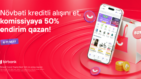 Umico kredit xətti ilə alış-verişə 50% komissiya endirimi