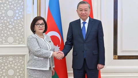 Sahibə Qafarova Vyetnamın Baş katibi ilə görüşüb