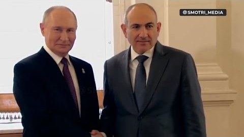 Putin-Paşinyan görüşündən GÖRÜNTÜLƏR