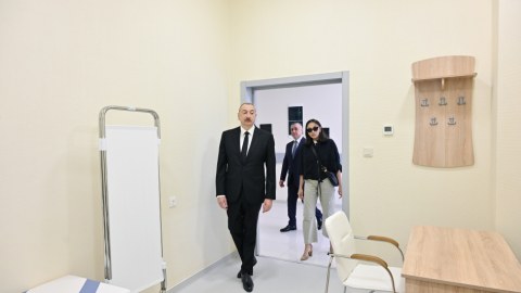 İlham Əliyev və birinci xanım&nbsp;Şuşa Müalicə-Sağlamlıq Mərkəzinin AÇILIŞINDA