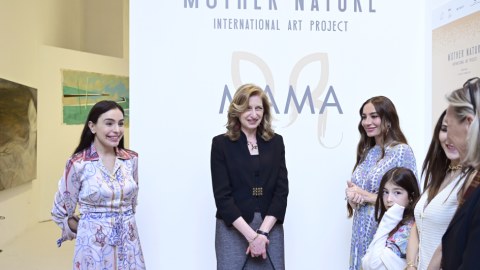 Leyla və Arzu Əliyevalar Romada sərgidə - FOTOLAR