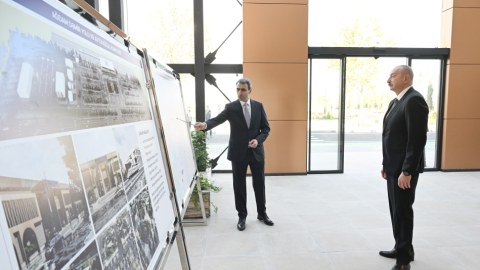 Prezident Ağdam Dəmir Yolu və Avtovağzal Kompleksinin AÇILIŞINDA