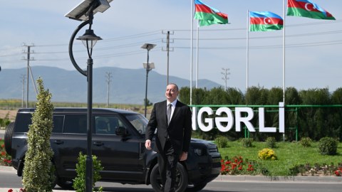 İlham Əliyev&nbsp;Ağdamın Kəngərli kəndinin AÇILIŞNDA