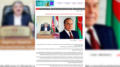 Seymur Nəsirovun Heydər Əliyev haqqında müsahibəsi Misir mətbuatında - FOTO