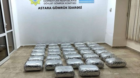 "Brokoli və kahı” yükünün içərisindən 118 kq marixuana aşkarlandı