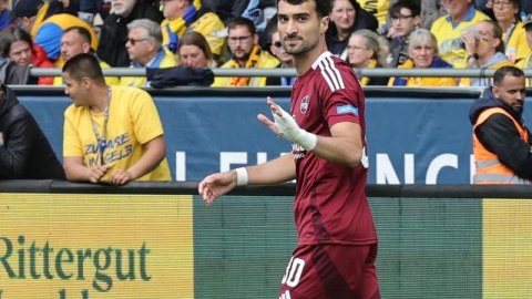 Mahir Emreli "Nürnberq"in son oyununda het-trik etdi - VİDEO