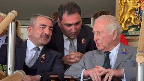 Elçin Quliyev III Çarlzla birlikdə - FOTOLAR