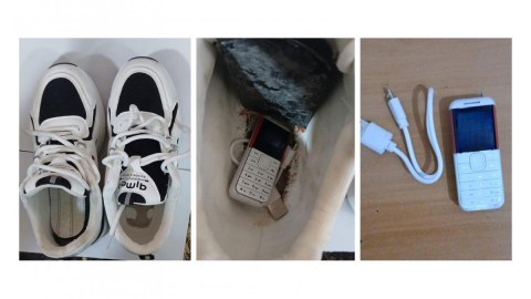 Məhkum həyat yoldaşına telefon keçirmək istədi, yaxalandı - FOTO