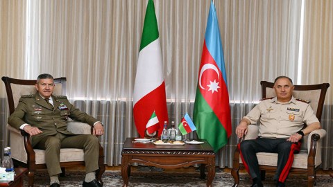 Kərim Vəliyev İtaliya nümayəndə heyətini qəbul edib - FOTO