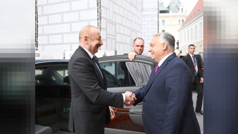 Prezident Orbanla görüşdü - FOTO