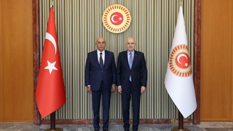 Numan Kurtulmuş Ədalət Vəliyevi qəbul etdi - FOTO