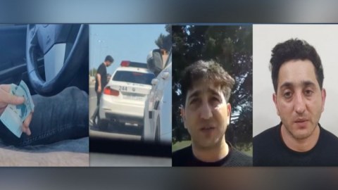 Yol polisini təhdid edən sürücü HƏBS OLUNDU