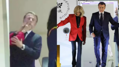 Makron arvadının ona şillə vurmasından danışdı