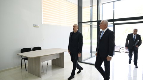 Prezident&nbsp;Laçının Bəylik kəndinin açılışında - FOTOLAR