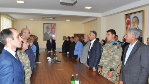 Pirallahıda “28 May – Müstəqillik Günü”nə həsr olunmuş dəyirmi masa - FOTOLAR