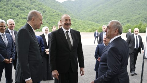 Prezidentlər Kəlbəcər-Laçın yolunda - FOTOLAR