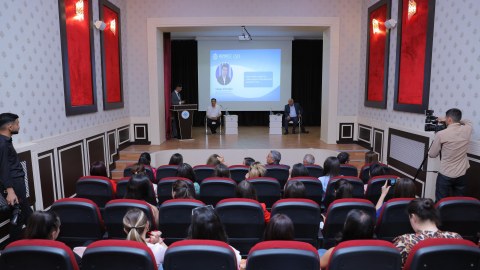 Naxçıvanda &ldquo;MEDİAFEST-2025&rdquo; çərçivəsində&nbsp;media tədqiqatçıları tələbələrlə görüşdü - FOTOLAR