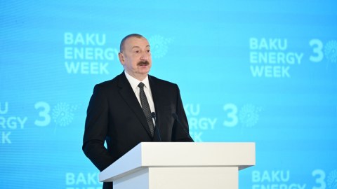İlham Əliyev&nbsp;Bakı Ekspo Mərkəzində çıxış etdi
