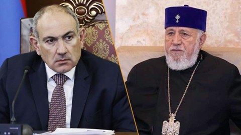 İrəvanda gərginlik artdı - Katalikos Paşinyanı HƏDƏLƏDİ