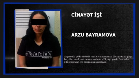 Abşeronda gənc qadın narkotiklə tutuldu