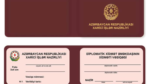 Diplomatların xidməti vəsiqəsinin nümunəsi təsdiqləndi