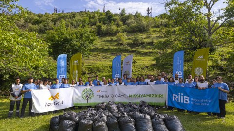 “AzerGold” və RİİB Daşkəsəndə ekoloji tədbirlər keçirib - FOTO