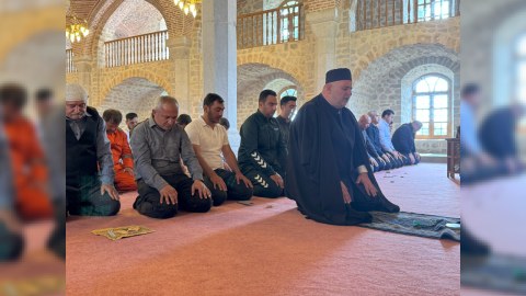 Şuşada bayram namazı qılınıb