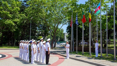 NATO Mərkəzində bayrağımız qaldırıldı - FOTO