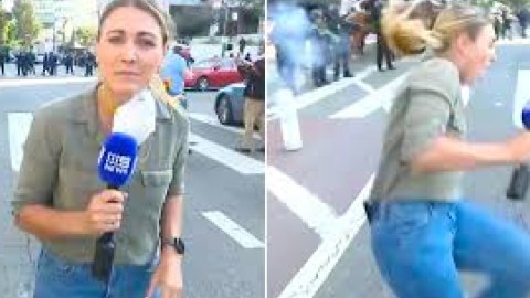 ABŞ polisi jurnalistə atəş açdı - ANBAAN GÖRÜNTÜLƏR