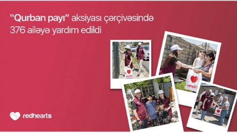 &ldquo;Qurban payı&rdquo; aksiyası çərçivəsində 376 ailəyə yardım edildi