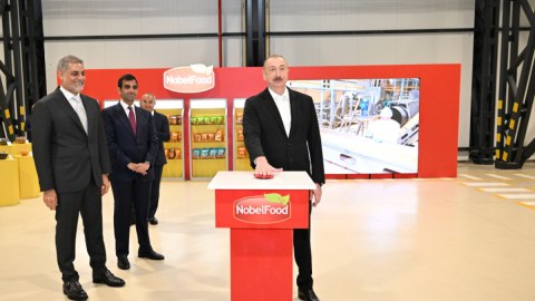 Prezident Bakıda zavod AÇILIŞINDA