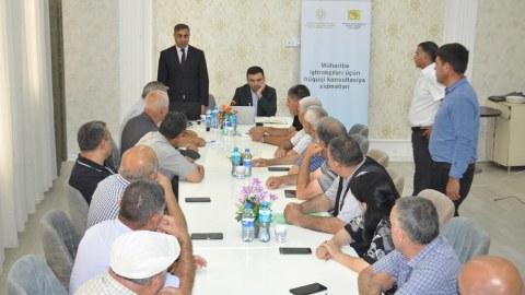 Ağcabədidə mühariribə iştirakçılarına hüquq xidməti göstərilib - FOTO