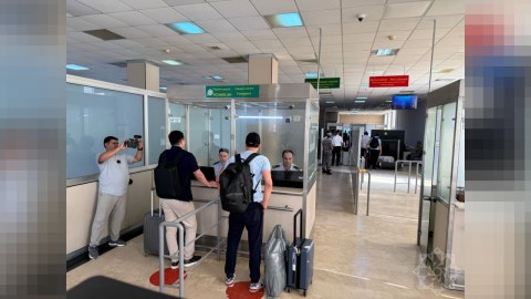 Onlar quru yolla Azərbaycana gəldilər - FOTO