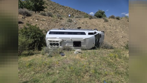 Naxçıvanda avtobus aşdı -&nbsp;4 nəfər yaralandı