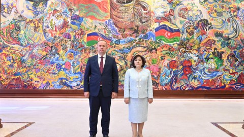 Sahibə Qafarova həmkarı ilə görüşdü - FOTO