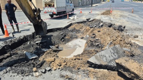 Naxçıvanda magistral su xəttində QƏZA