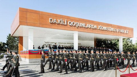 Hərbi İnstitutun kursantları and içdilər - FOTOLAR