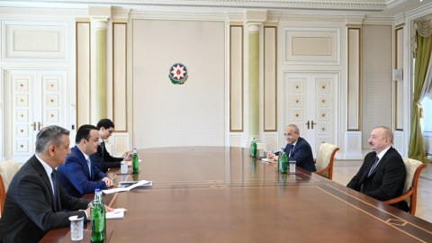 Prezident özbəkistanlı naziri qəbul edib - FOTO