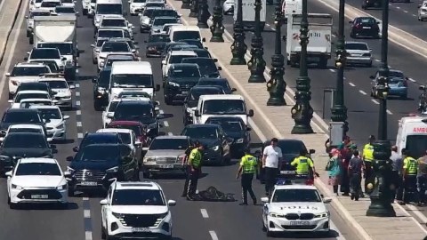 Bakıda piyada vuruldu&nbsp;- VİDEO