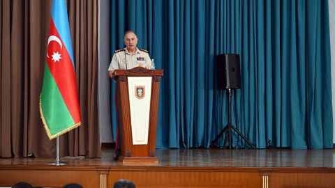 Kərim Vəliyev Heydər Əliyev adına Hərbi İnstitutda - FOTO