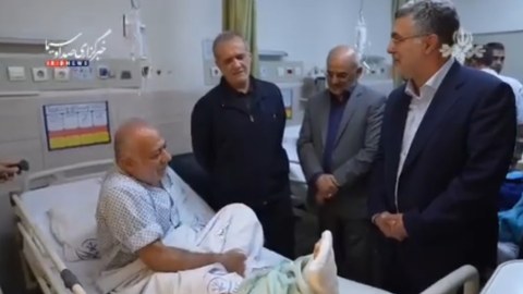 Pezeşkian Tehran xəstəxanasında - GÖRÜNTÜLƏR