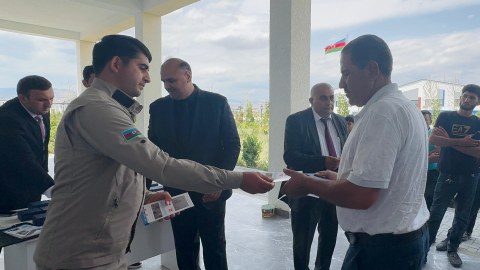 Kəngərliyə köçən ailələrə mənzillərin açarları verildi - FOTO