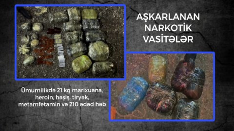 Mopedlə narkokuryerlik edən şəxs saxlanıldı