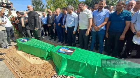 Ziyəddin və Hüseyn Səfərovlarla vida mərasimi keçirilir - GÖRÜNTÜ